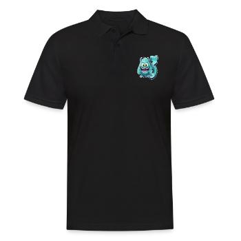 Monster design for kids – 3 years - Men's Polo Shirt - black - Front - Kai (181cm)