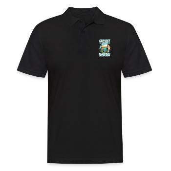 Well-groomed to have a kidney irrigation - Men's Polo Shirt - black - Front - Kai (181cm)