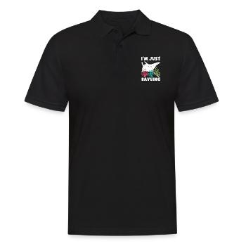 Ocean Animal Diving Stingray Mantarochen - Männer Poloshirt - Schwarz - Vorne - Kai (181cm)