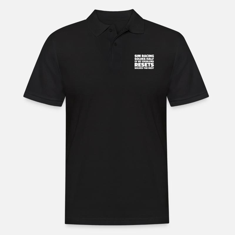 Sim Racing - Polo Homme - noir