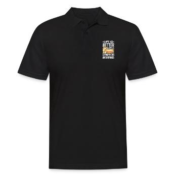 Sandwich Sandwich Snack Célébration - Polo Homme - noir - Devant - Kai (181cm)
