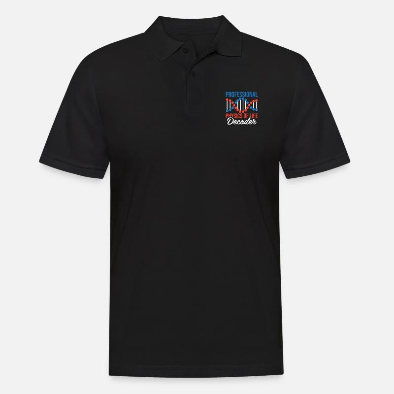 Biophysiker - Männer Poloshirt - Schwarz