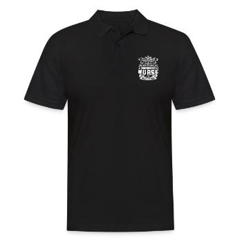 Nurse Practitioner Proud Nurse Practitioner - Men's Polo Shirt - black - Front - Kai (181cm)