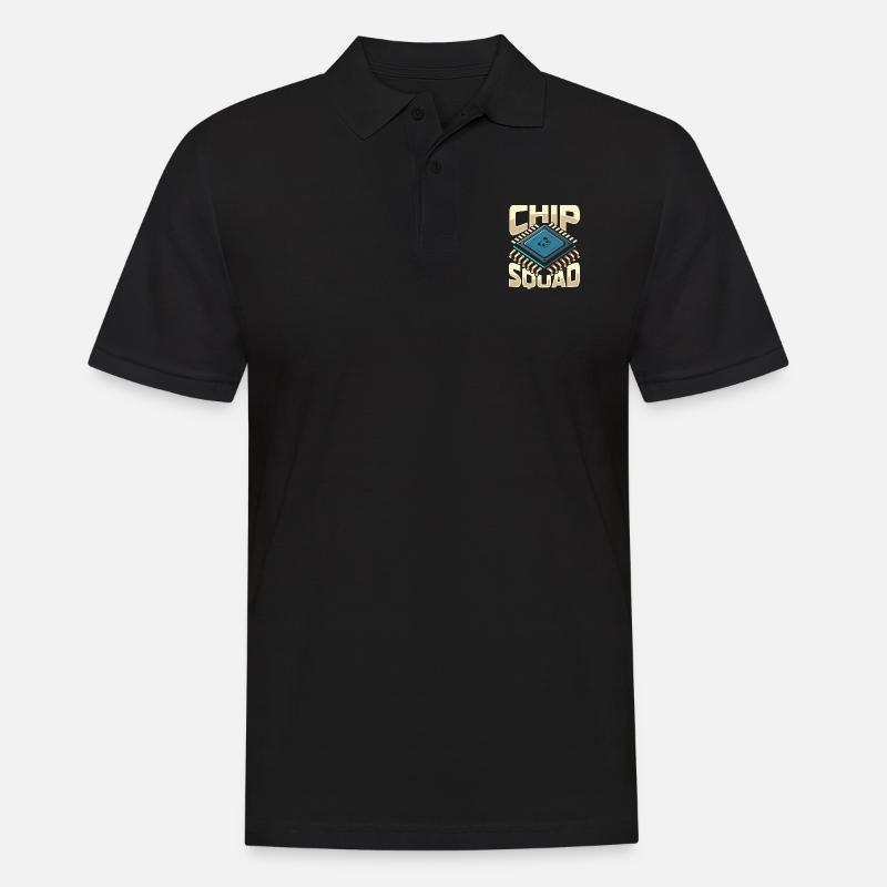 Hardwareingenieur Kader - Männer Poloshirt - Schwarz