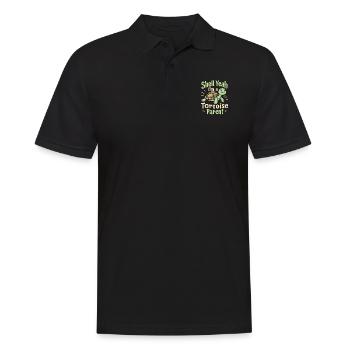 Schildkrötenpflege Für Besitzer Von - Männer Poloshirt - Schwarz - Vorne - Kai (181cm)