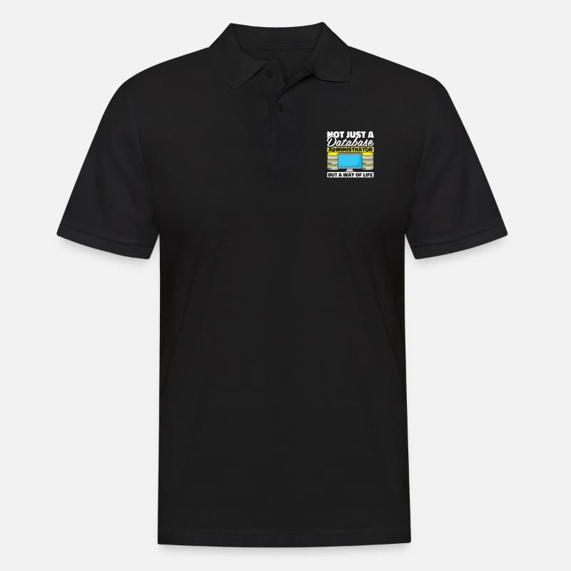 Database Administrator - Men's Polo Shirt - black