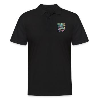 Offiziell eine Family Gotcha Day Tie Dye Adoption - Männer Poloshirt - Schwarz - Vorne - Kai (181cm)
