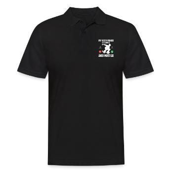 Mein Skateboard ruft lustiges Skaten Longboard - Männer Poloshirt - Schwarz - Vorne - Kai (181cm)