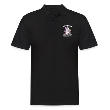 Cocktail rafraîchissant Licorne Dicton - Polo Homme - noir - Devant - Kai (181cm)