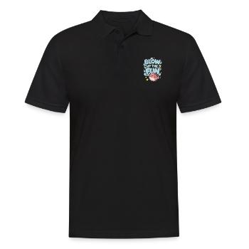 Poisson-globe passionné de la vie marine Quirky - Polo Homme - noir - Devant - Kai (181cm)
