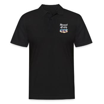 Mermaid Underwater Performer Mermaid - Men's Polo Shirt - black - Front - Kai (181cm)