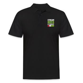 Gaming Streamer Streaming en direct Gamer Content - Polo Homme - noir - Devant - Kai (181cm)