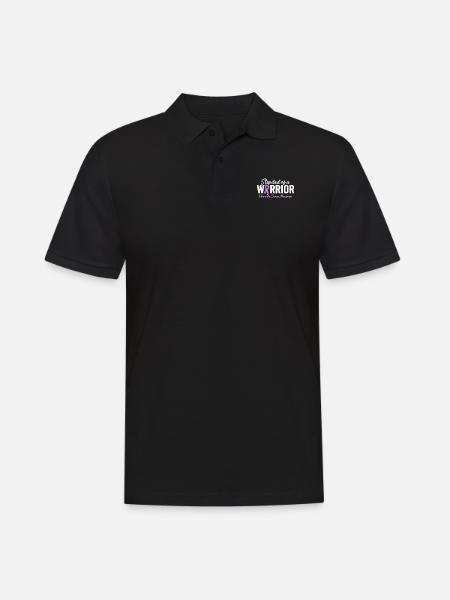 Stiefvater Von Einem Krieger Lila Band Lustig - Männer Poloshirt - Schwarz