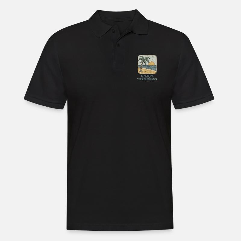 Summer Vacation - Männer Poloshirt - Schwarz