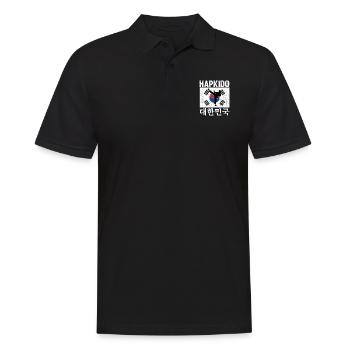 Hapkido Korean Martial Art - Männer Poloshirt - Schwarz - Vorne - Kai (181cm)