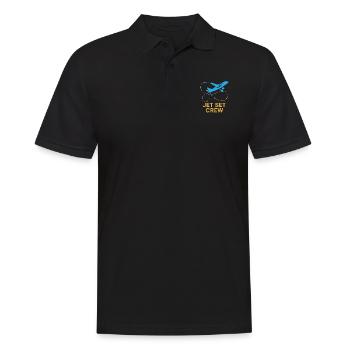 Hôtesse de l’air Personnel navigant commercial Life Aviation - Polo Homme - noir - Devant - Kai (181cm)