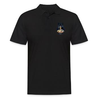 Panther Ramen - Männer Poloshirt - Schwarz - Vorne - Kai (181cm)