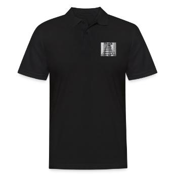 Lokführer Bahn Design I Model Eisenbahn - Männer Poloshirt - Schwarz - Vorne - Kai (181cm)