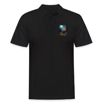Lion, Van Gogh, Nuit Étoilée, Animal, Lions - Polo Homme - noir - Devant - Kai (181cm)