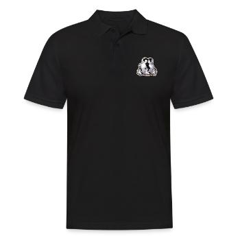 Kleine Pinguine Pinguinfamilie Niedlich - Männer Poloshirt - Schwarz - Vorne - Kai (181cm)