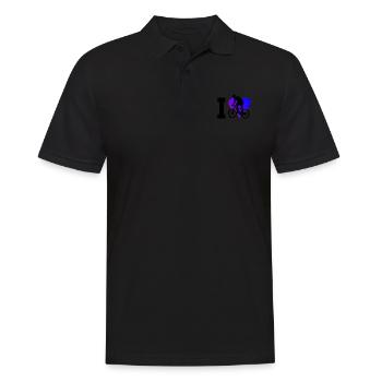 MTB Women Mountain Bike Cycling Cycling - Men's Polo Shirt - black - Front - Kai (181cm)