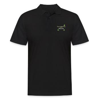 St. Patricks Was Italian - Männer Poloshirt - Schwarz - Vorne - Kai (181cm)