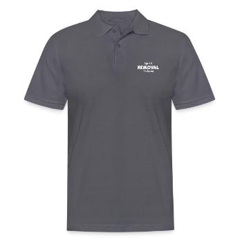 Squirrel Removal Technician - Men's Polo Shirt - charcoal grey - Front - Nico (186cm)