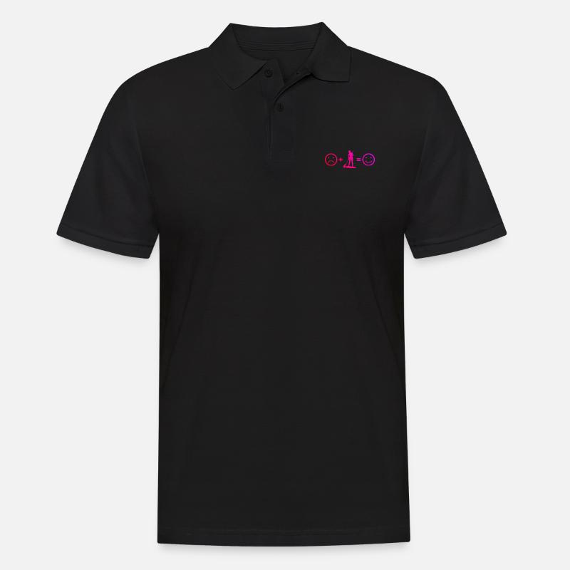 Standup Paddle Herren Standup Paddleboard - Männer Poloshirt - Schwarz