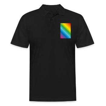 Rainbow Flow - Men's Polo Shirt - black - Front - Kai (181cm)