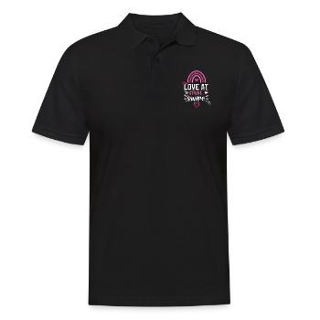 L’amour au premier coup - Polo Homme - noir - Devant - Kai (181cm)