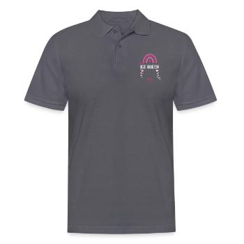 Reine des glaces - Saint-Valentin - Polo Homme - charbon - Devant - Nico (186cm)