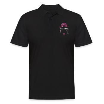 Yalla Habibi - Valentine's Day - Men's Polo Shirt - black - Front - Kai (181cm)