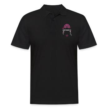 Heart Breaker - Valentine's Day - Men's Polo Shirt - black - Front - Kai (181cm)