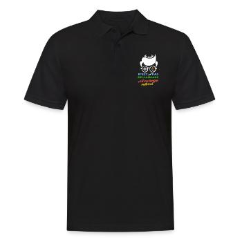 Maillot programmeur codeur idée cadeau humour - Polo Homme - noir - Devant - Kai (181cm)