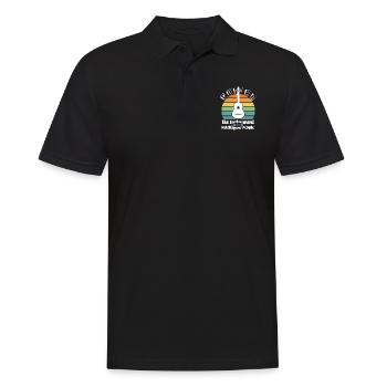 Gitarre intelligente Menschen - Männer Poloshirt - Schwarz - Vorne - Kai (181cm)