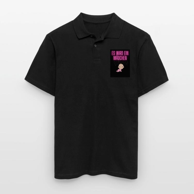 Es wird ein Mädchen Männer Poloshirt