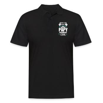 T-shirt Papy vraiment Cool - Polo Homme - noir - Devant - Kai (181cm)