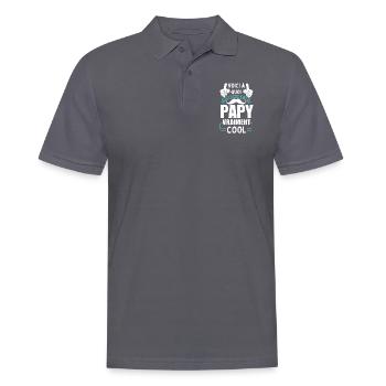Really Cool Grandpa T-Shirt - Men's Polo Shirt - charcoal grey - Front - Nico (186cm)