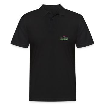 Gambia - Männer Poloshirt - Schwarz - Vorne - Kai (181cm)