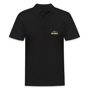 Ghana - Men's Polo Shirt - black - Front - Kai (181cm)