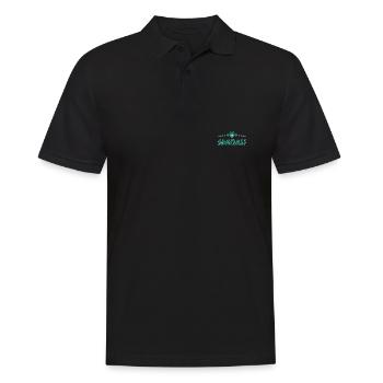 Macau - Männer Poloshirt - Schwarz - Vorne - Kai (181cm)
