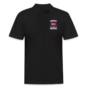 Verrückte Tante - Männer Poloshirt - Schwarz - Vorne - Kai (181cm)