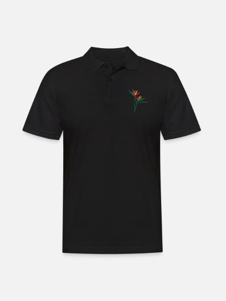 Madeira Strelizia - Männer Poloshirt - Schwarz