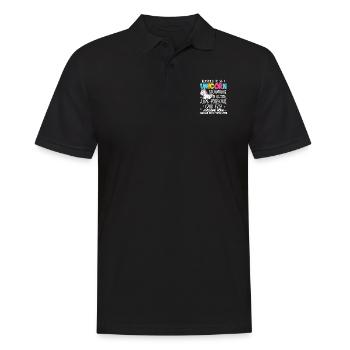 Unicorn Shirt · Unicorn · Unicorns · Glitter - Men's Polo Shirt - black - Front - Kai (181cm)