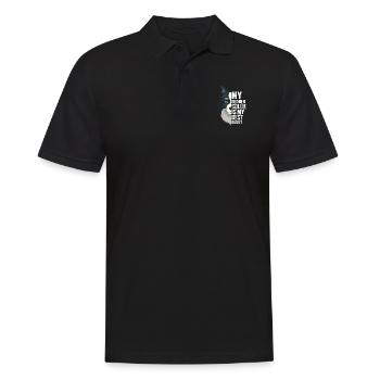 Border Collie Gift for a Dog Owner - Men's Polo Shirt - black - Front - Kai (181cm)