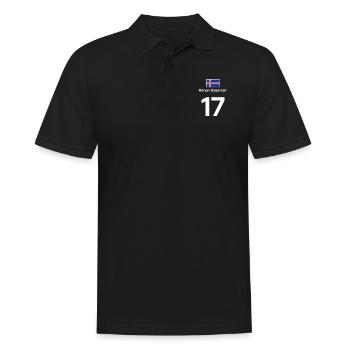 Island Beuveux maillot de football beuverie T-shirt - Polo Homme - noir - Devant - Kai (181cm)