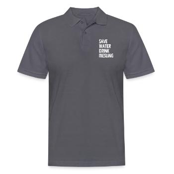 Wein Pfalz Vino Schorle - Männer Poloshirt - Anthrazit - Vorne - Nico (186cm)