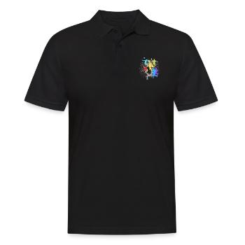 Ball- und Ballsport - Männer Poloshirt - Schwarz - Vorne - Kai (181cm)