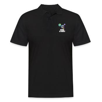 Surfing Planet Surfer Future Astronaut - Men's Polo Shirt - black - Front - Kai (181cm)