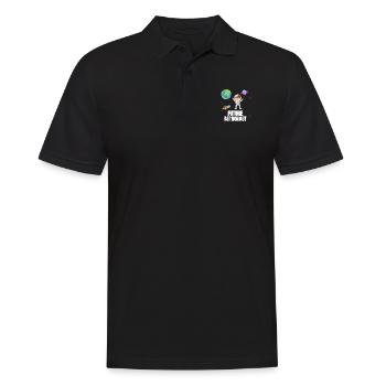 Children's Astronomy Rocket Future Astronaut - Men's Polo Shirt - black - Front - Kai (181cm)